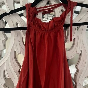 Banana Republic Strapless Scarlet Dress